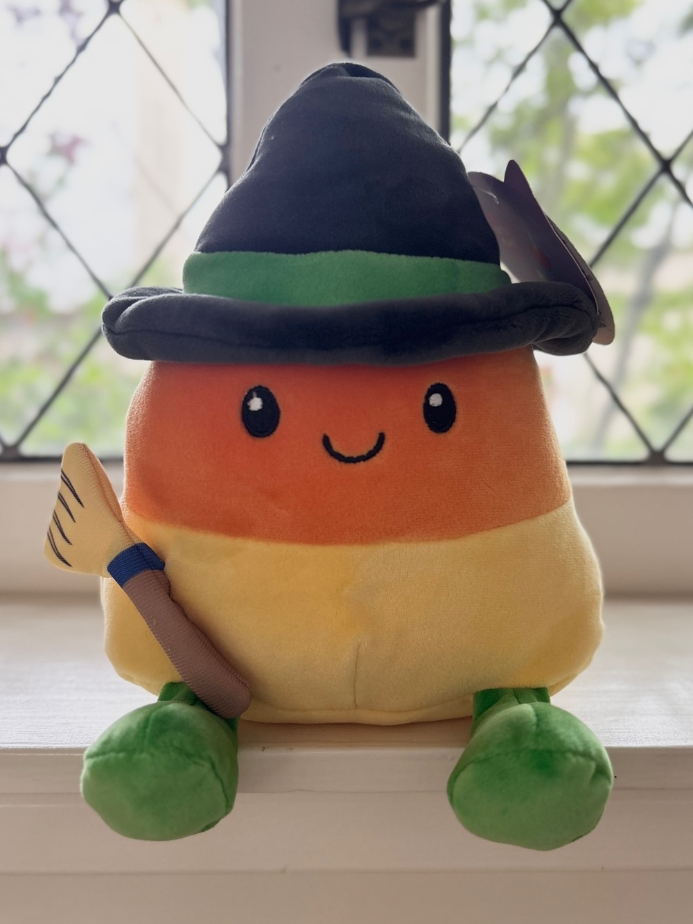 Halloween Candy Corn Witch 7” Plush by Gigglescape
